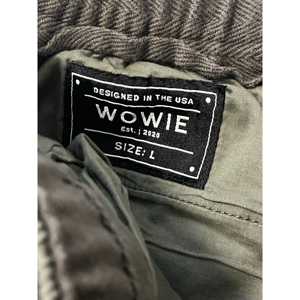 Wowie Rambler Jogger Men L Green Casual Stretch Tapered Canvas Elastic - Picture 4 of 8